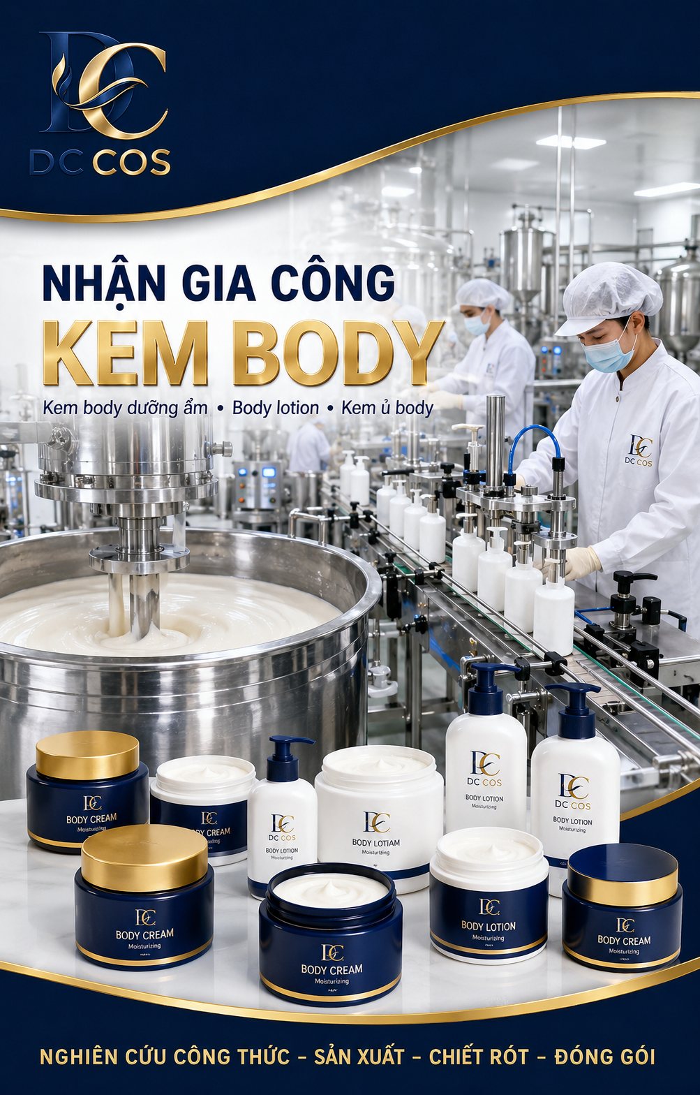 Gia công ủ trắng body tại DC COS