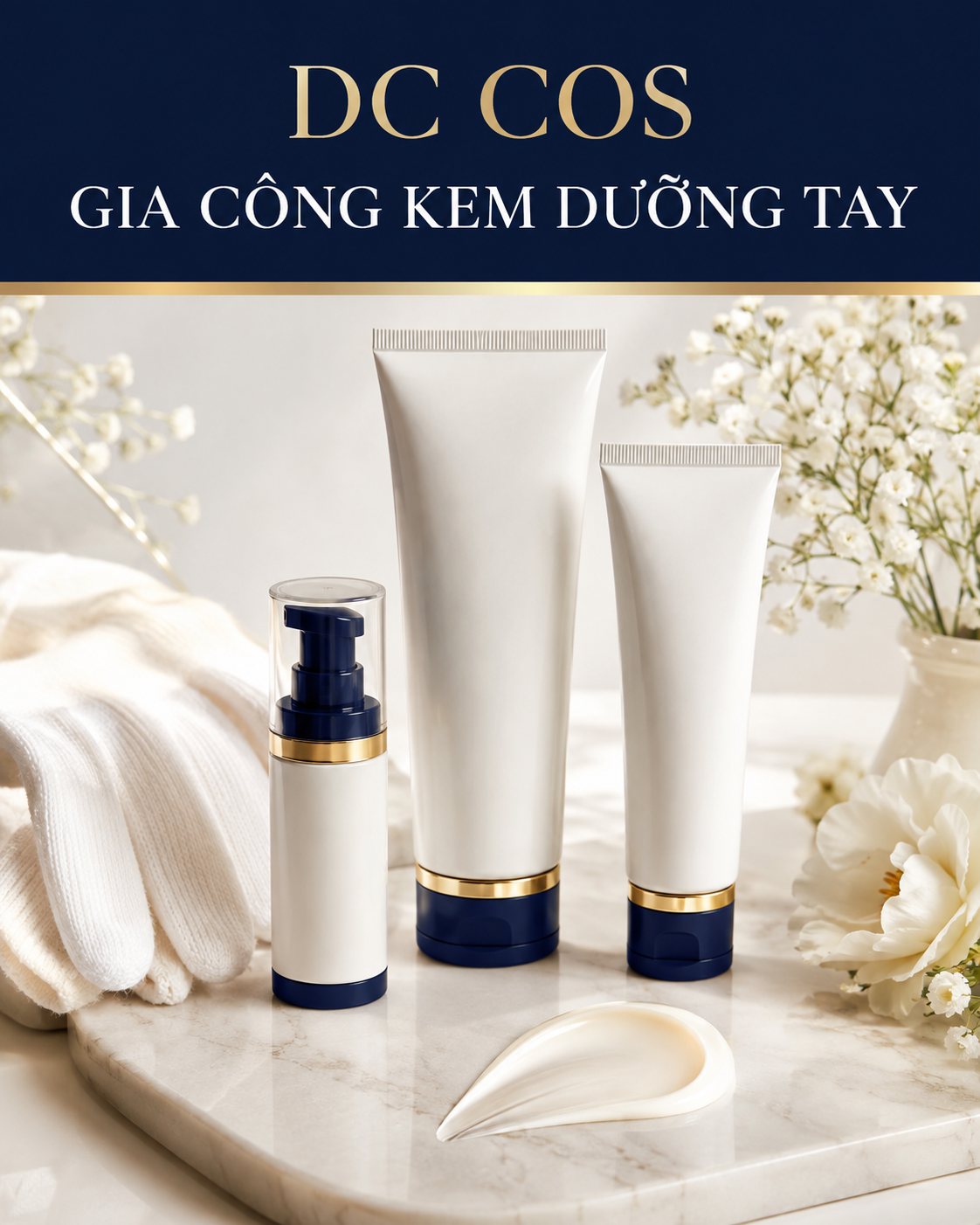 Gia công kem dưỡng tay tại DC COS