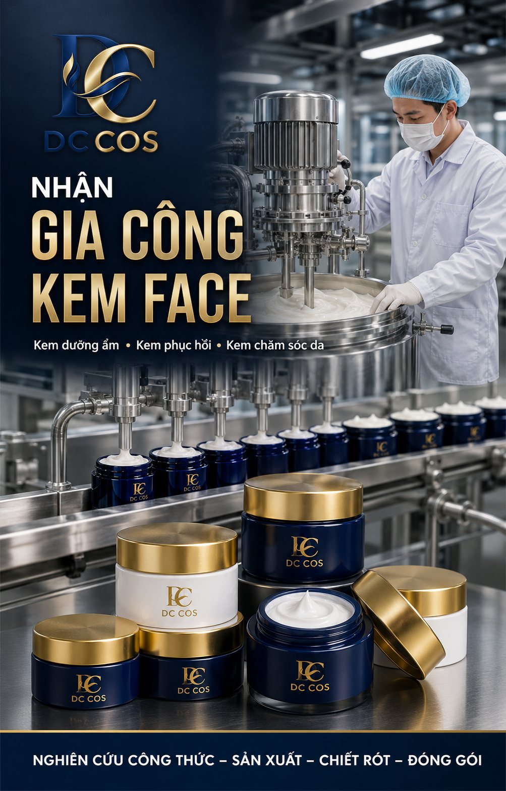 Gia công kem face tại DC COS