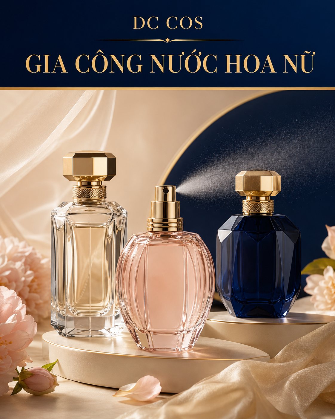 Gia công nước hoa nữ tại DC COS